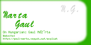 marta gaul business card